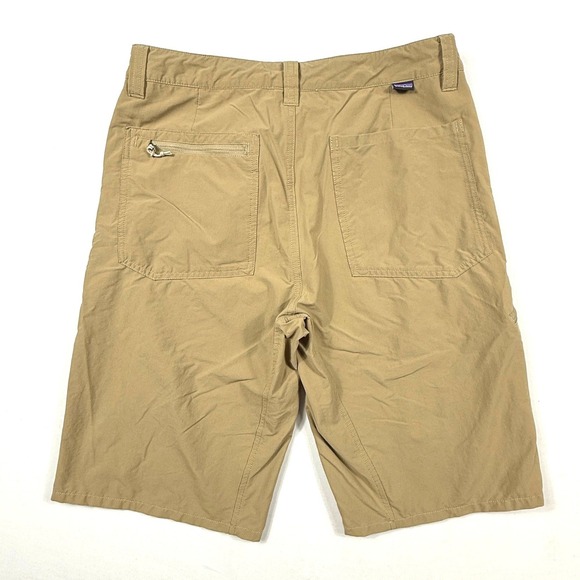 Patagonia Quandary Shorts Tan Khaki Hiking Technical Stretch 10 Inseam Mens 32 - Picture 4 of 8